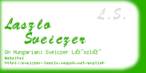 laszlo sveiczer business card